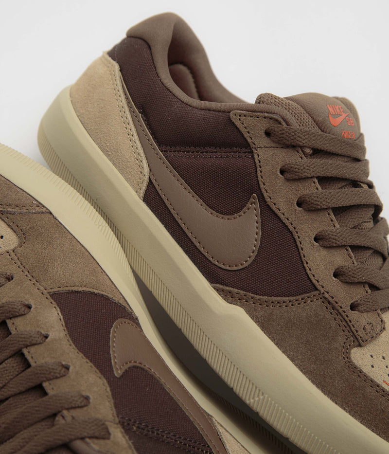 Nike SB Force 58 Shoes in Baroque Brown and Mosswood Brown
