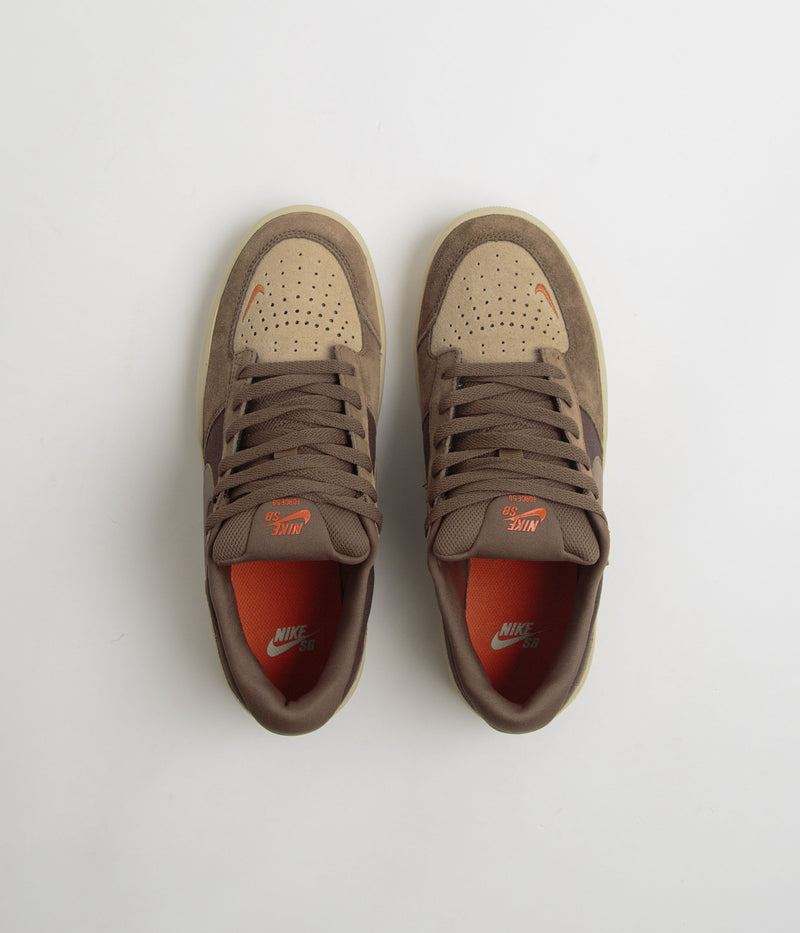 Nike SB Force 58 Shoes in Baroque Brown and Mosswood Brown