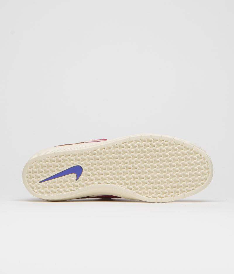 Nike SB Force 58 Shoes in Pale Ivory and Sweet Beet and Fauna Brown