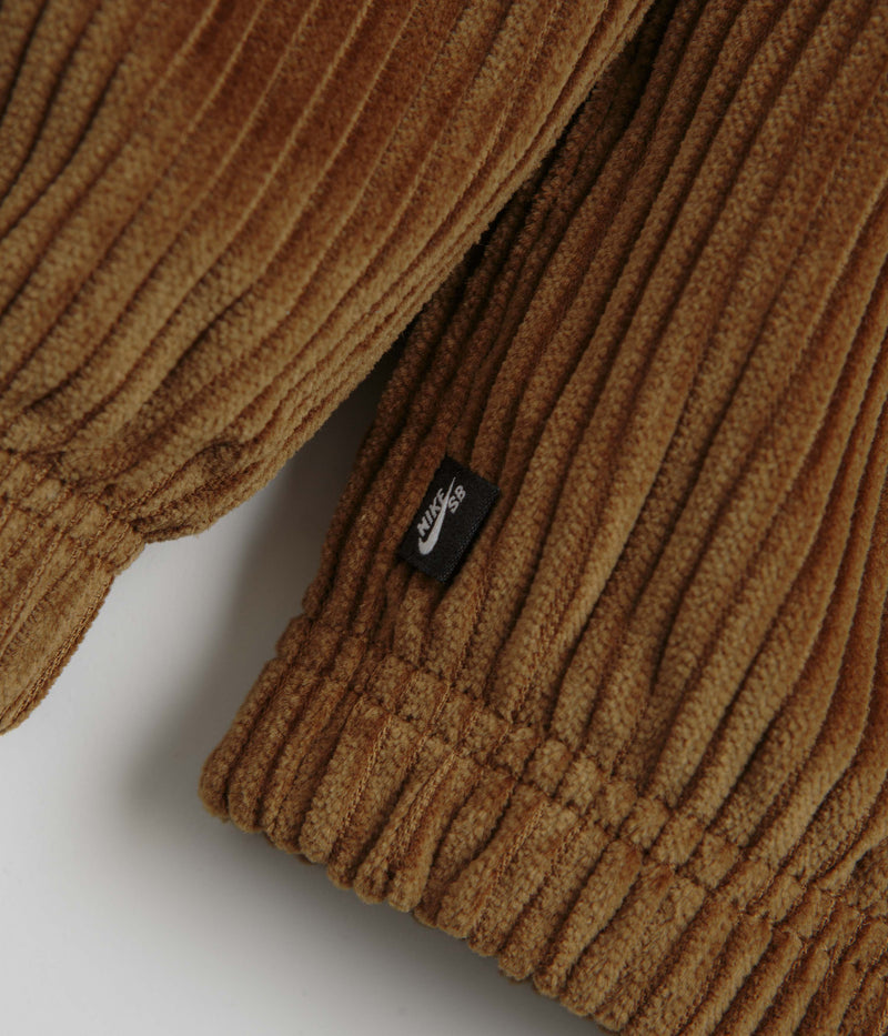 Nike SB Hooded Cord Jacket in Light British Tan and Armory Navy
