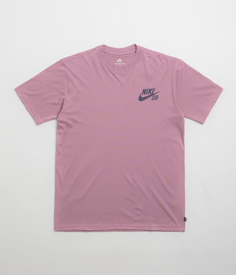 Nike SB Logo T-Shirt in Plum Dust