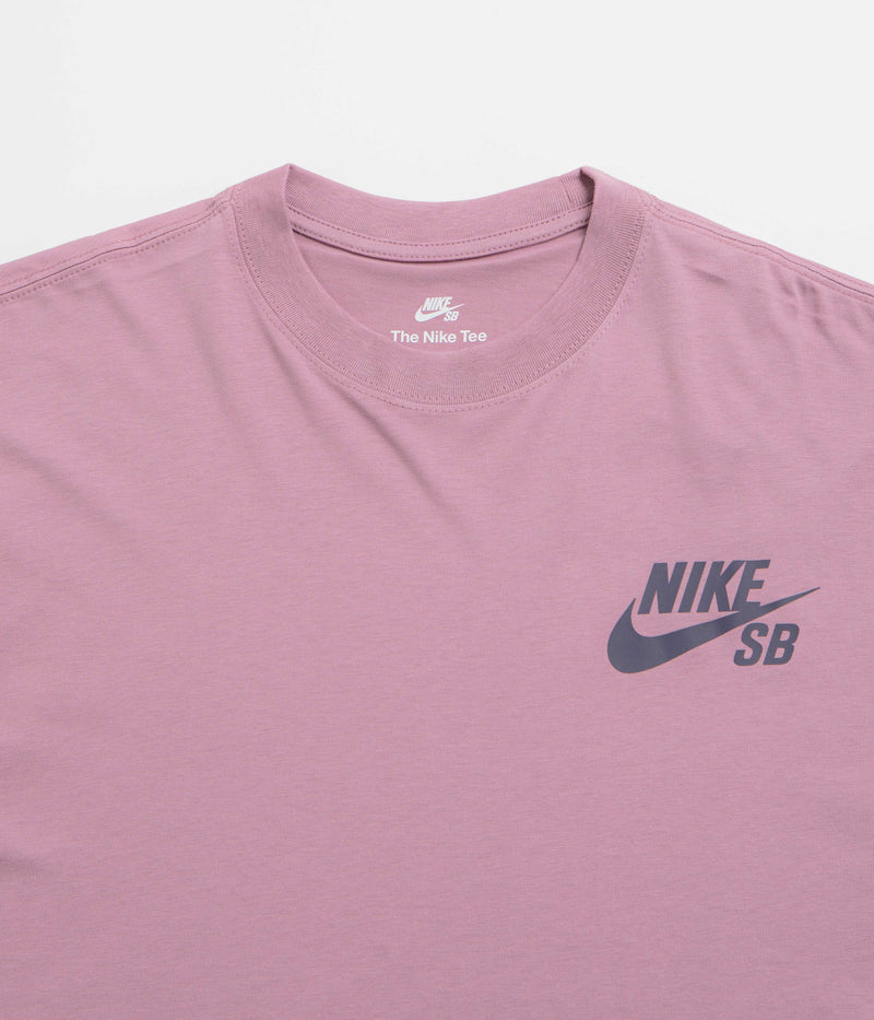Nike SB Logo T-Shirt in Plum Dust