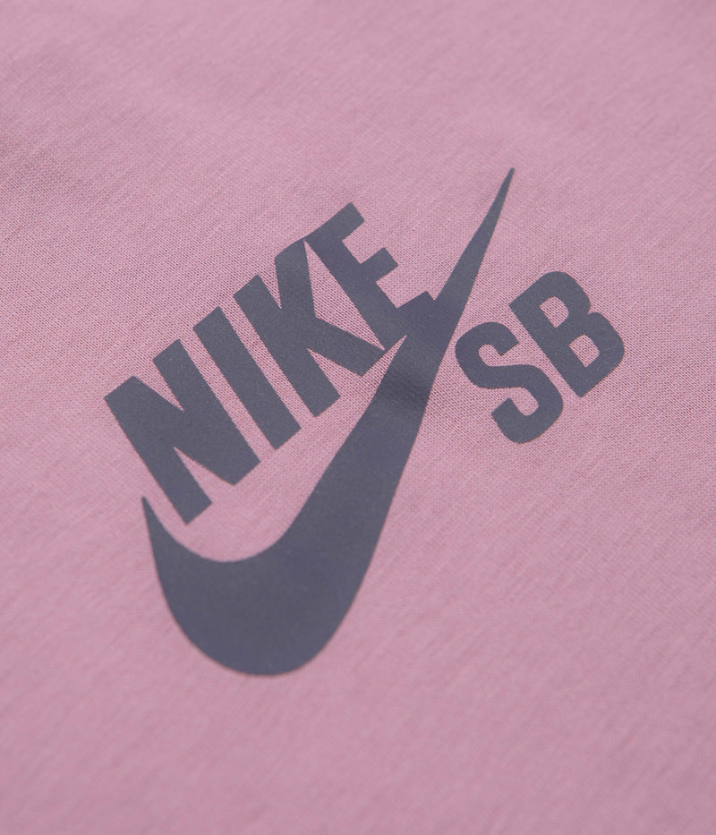Nike SB Logo T-Shirt in Plum Dust
