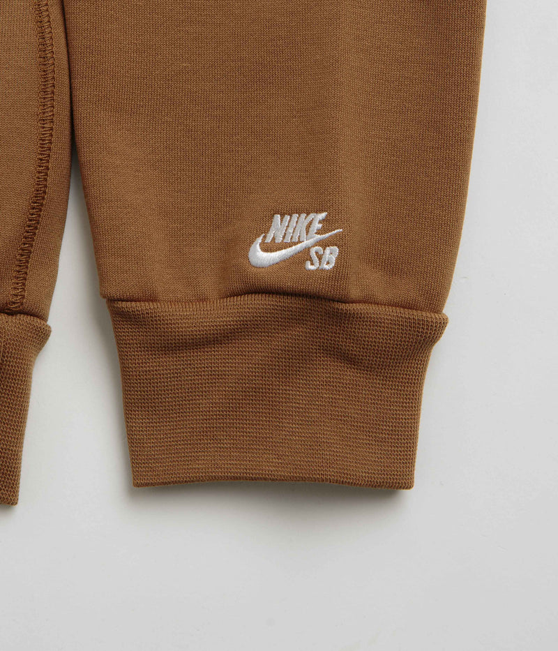 Nike SB N Swoosh Hoodie in Light British Tan and White