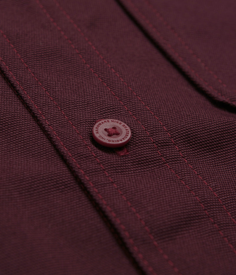 Nike SB New Essential Woven Shirt in Burgundy Crush and Platinum Violet