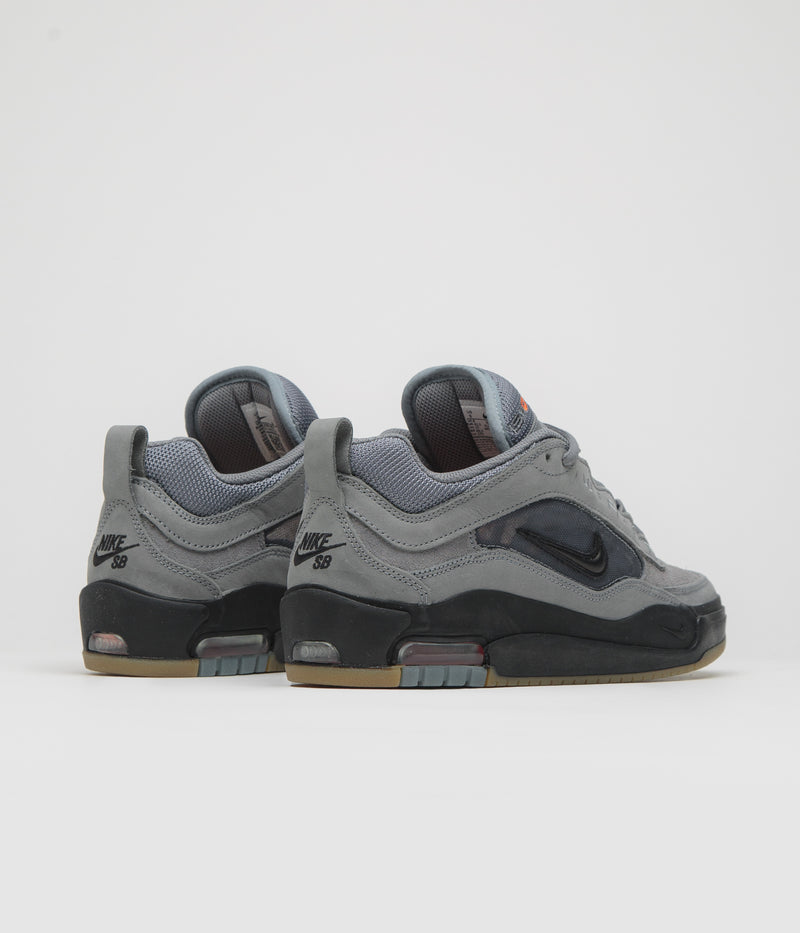 Nike SB Orange Label Air Max Ishod Shoes in Cool Grey and Black and Cool Grey - Dark Grey