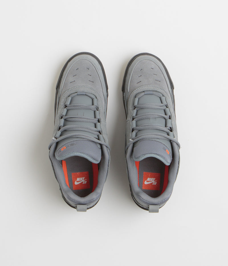 Nike SB Orange Label Air Max Ishod Shoes in Cool Grey and Black and Cool Grey - Dark Grey