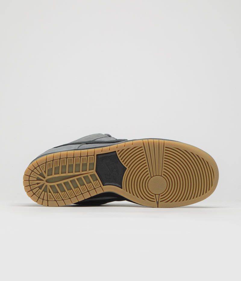 Nike SB Orange Label Dunk Low Pro Shoes in Cool Grey and Black and Cool Grey - Dark Grey