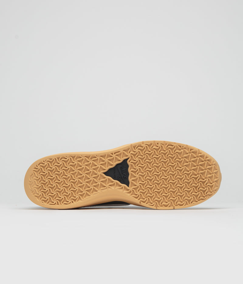 Nike SB PS8 Shoes in Black and White and Anthracite - Gum Yellow