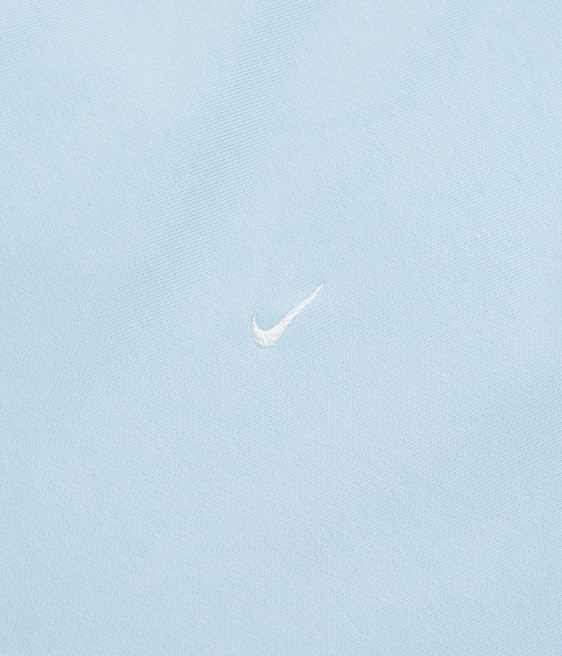 Nike Solo Swoosh Crewneck Sweatshirt in Celestine Blue and White