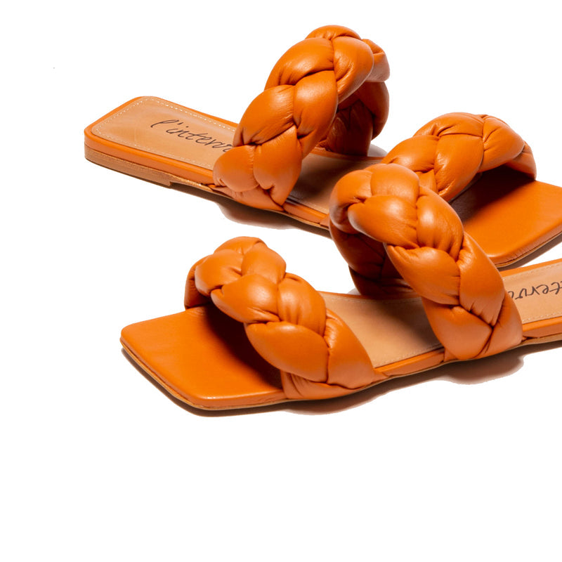 Norine Orange Leather (6558162387024)