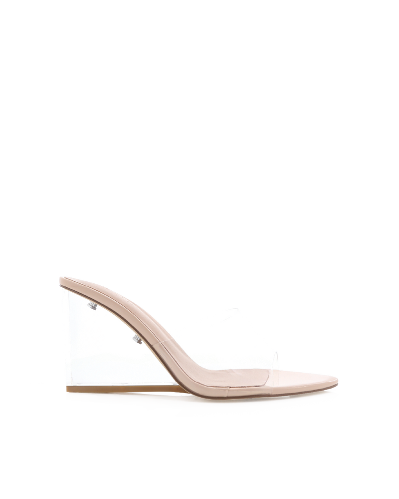 NYDIA - CLEAR-NUDE PATENT-Heels-Billini-Billini