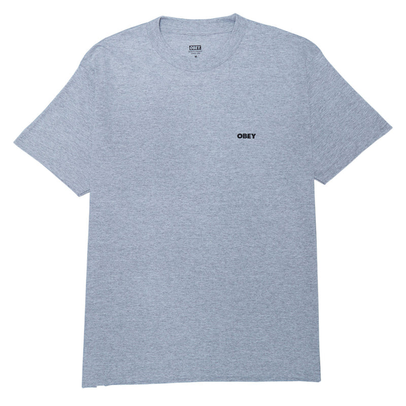Obey Chalky Icon T-Shirt - Heather Grey