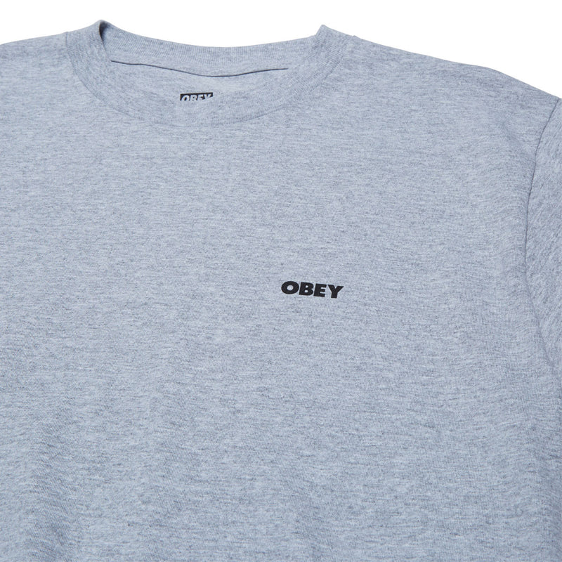 Obey Chalky Icon T-Shirt - Heather Grey