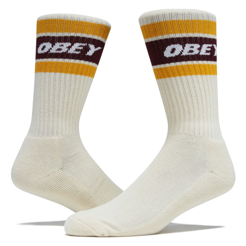 Obey Cooper II Socks - Unbleached/Zinfandel