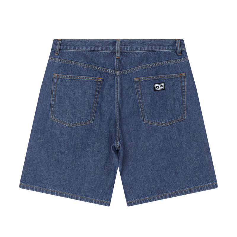 Obey Emerson Denim Shorts - Stone Wash