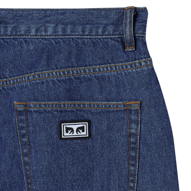 Obey Emerson Denim Shorts - Stone Wash