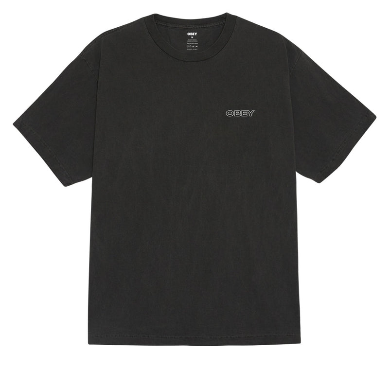 Obey Ripple T-Shirt - Pigment Dusty Black