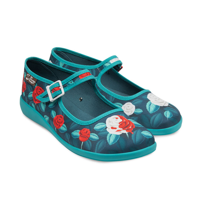 Paint The Roses Red  Women's Mary Jane Flats