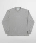 Pasteelo Pique Sports Long Sleeve T-Shirt in Heather Grey