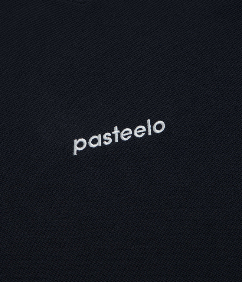 Pasteelo Pique Sports Long Sleeve T-Shirt in Navy