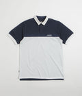 Pasteelo Stripe Polo Shirt in Navy and White