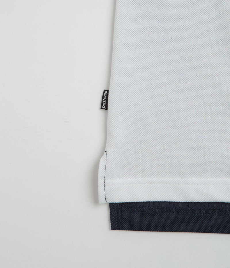 Pasteelo Stripe Polo Shirt in Navy and White