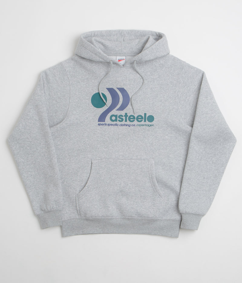 Pasteelo Track Hoodie in Heather Grey