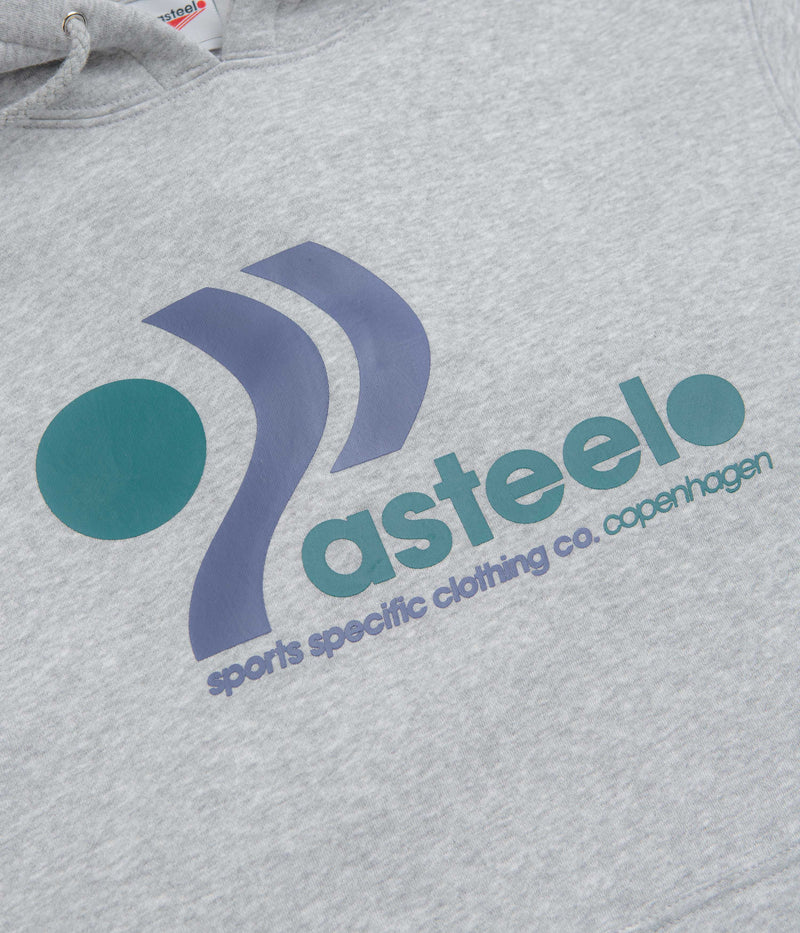 Pasteelo Track Hoodie in Heather Grey