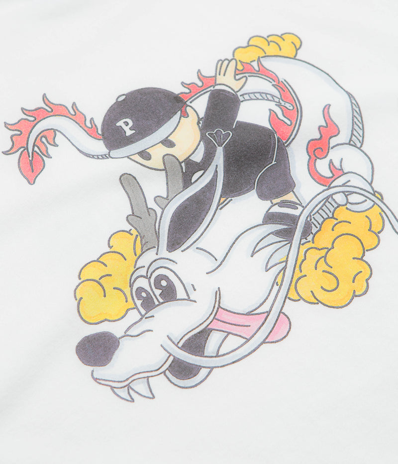 Pawa Speed Sports Dragon Doggo T-Shirt in White