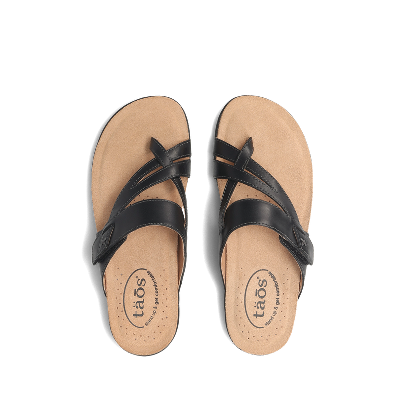 Top down image of Taos Footwear Perfect Black Size 6