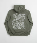 Poetic Collective Tribal Hoodie in Khaki