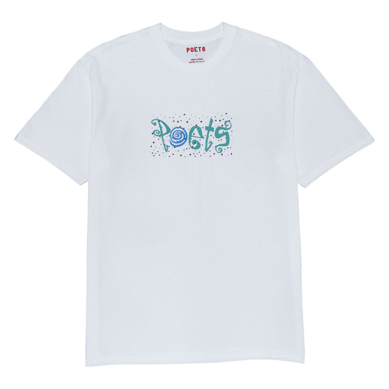Poets Clique Screened T-Shirt - White
