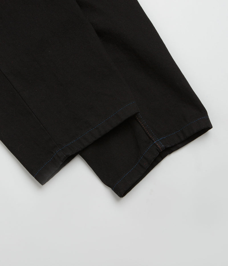 Polar Big Boy Jeans in Black and Blue Stitching