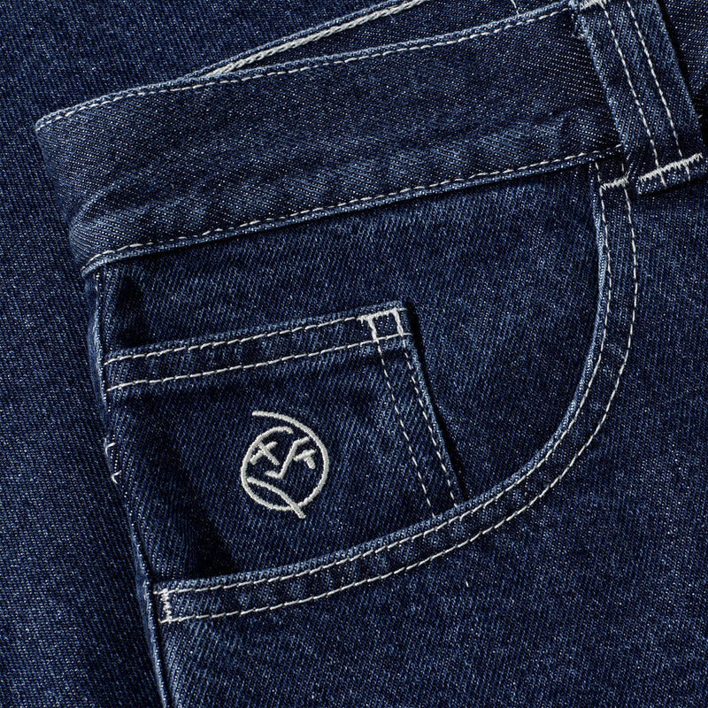 Polar Big Boy Shorts - Dark Blue/White Stitching