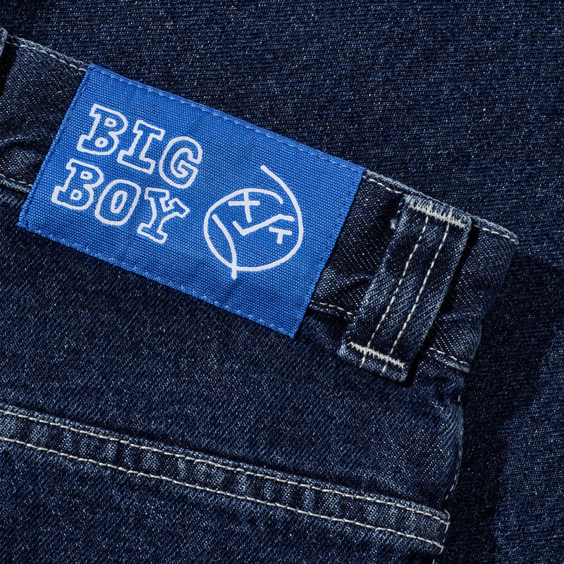 Polar Big Boy Shorts - Dark Blue/White Stitching
