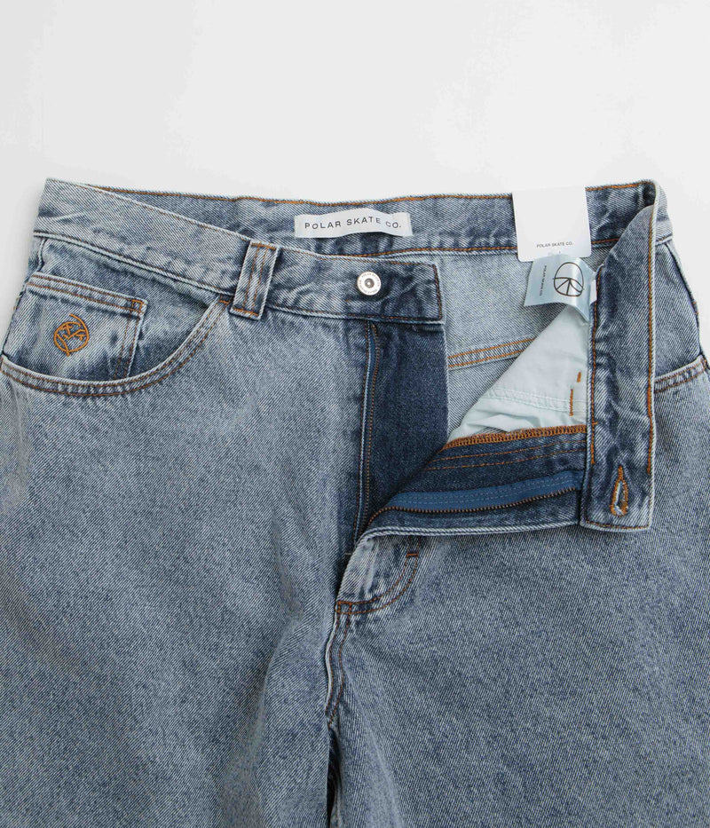 Polar Big Boy Shorts in Heavy Washed Blue