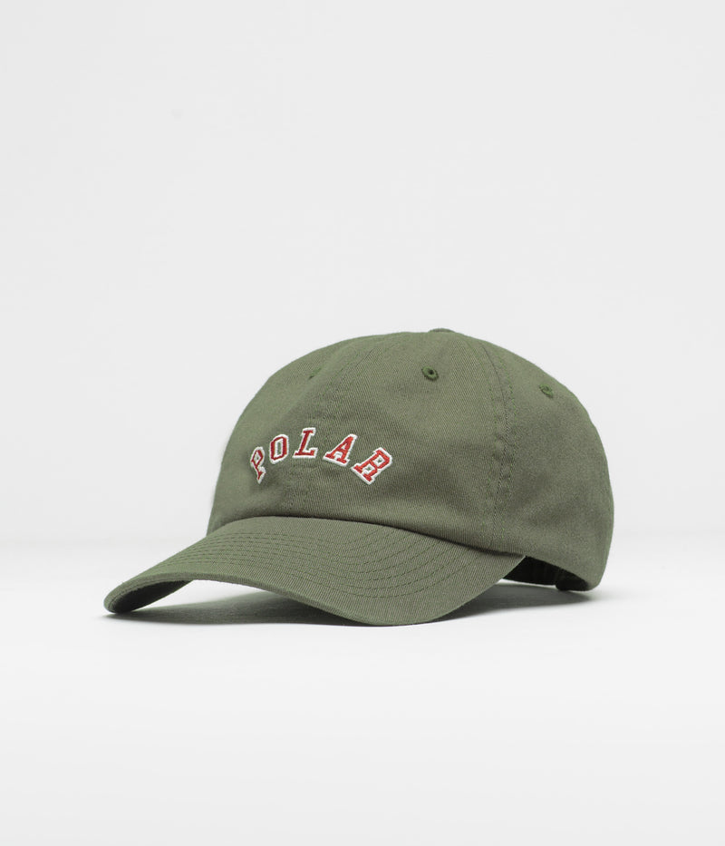 Polar College Logo Sai Cap in Army Green