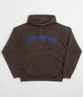 Polar Crude Logo Dave Hoodie in Chocolate