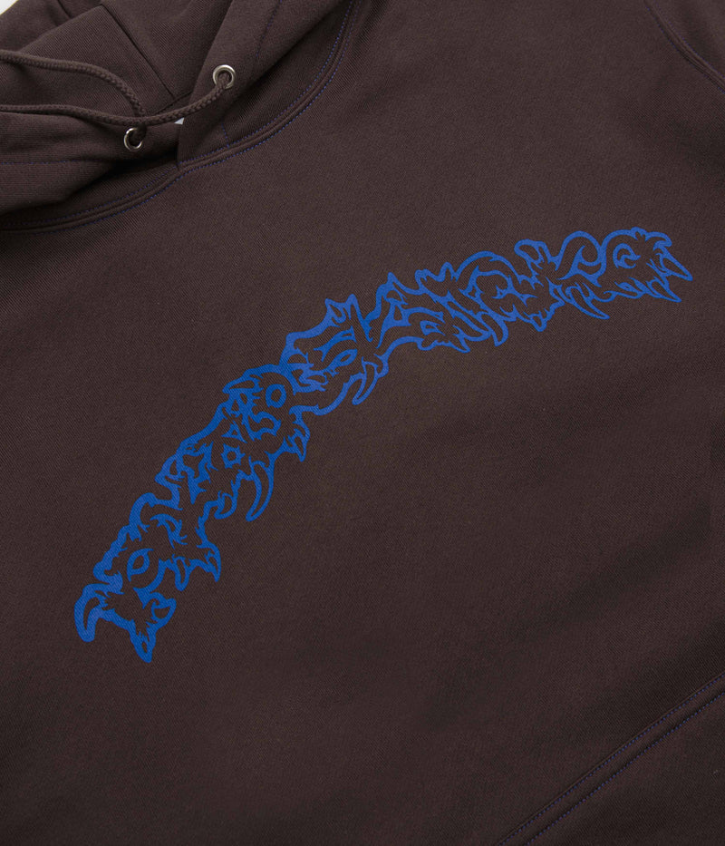 Polar Crude Logo Dave Hoodie in Chocolate
