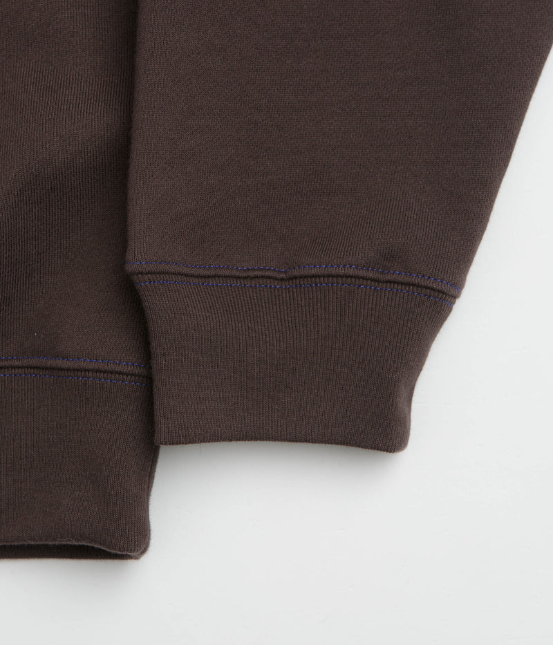 Polar Crude Logo Dave Hoodie in Chocolate