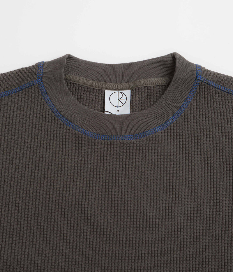 Polar Dylan Long Sleeve T-Shirt in Dirty Black and Blue