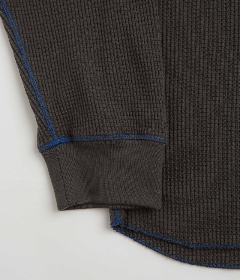 Polar Dylan Long Sleeve T-Shirt in Dirty Black and Blue