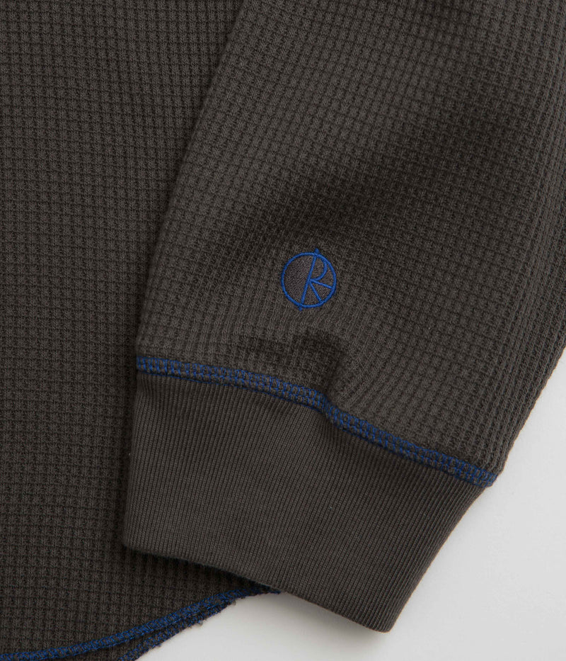 Polar Dylan Long Sleeve T-Shirt in Dirty Black and Blue