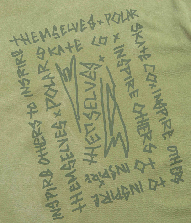 Polar IOTIT Acid T-Shirt in Army Green