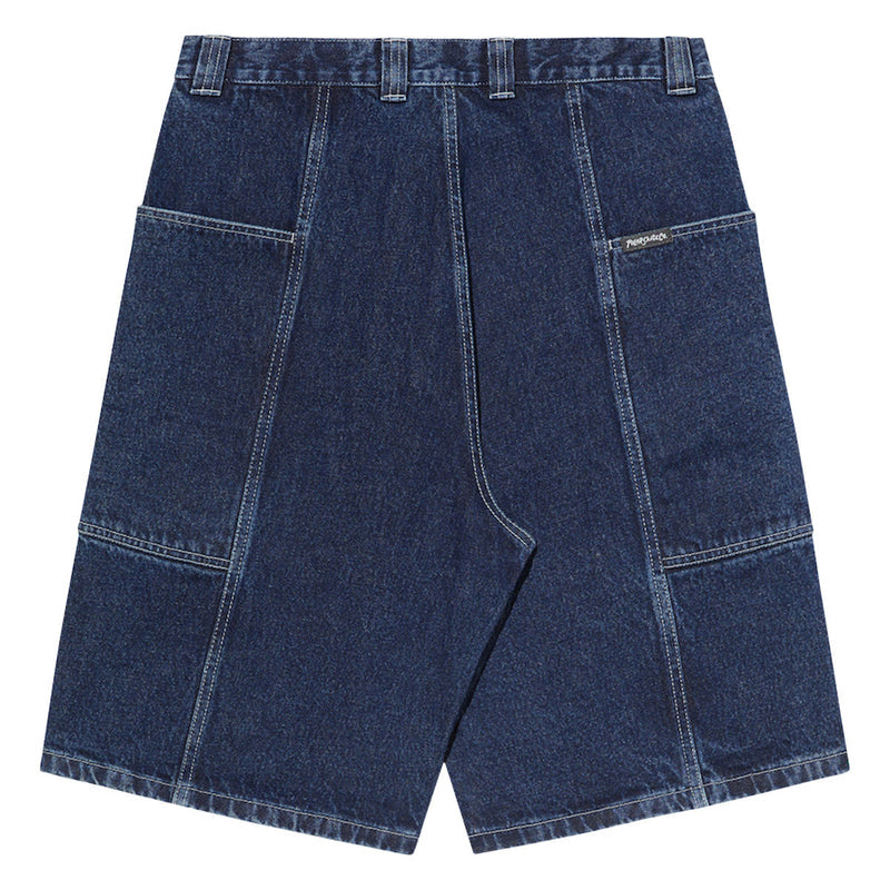 Polar Jiro Shorts - Dark Blue/White Stitching
