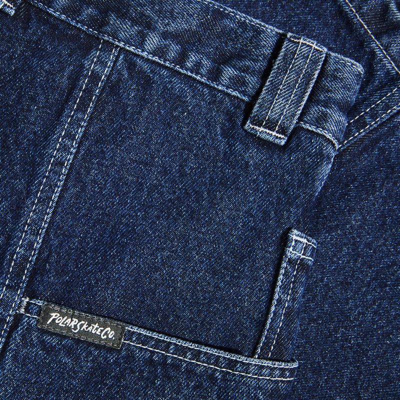 Polar Jiro Shorts - Dark Blue/White Stitching