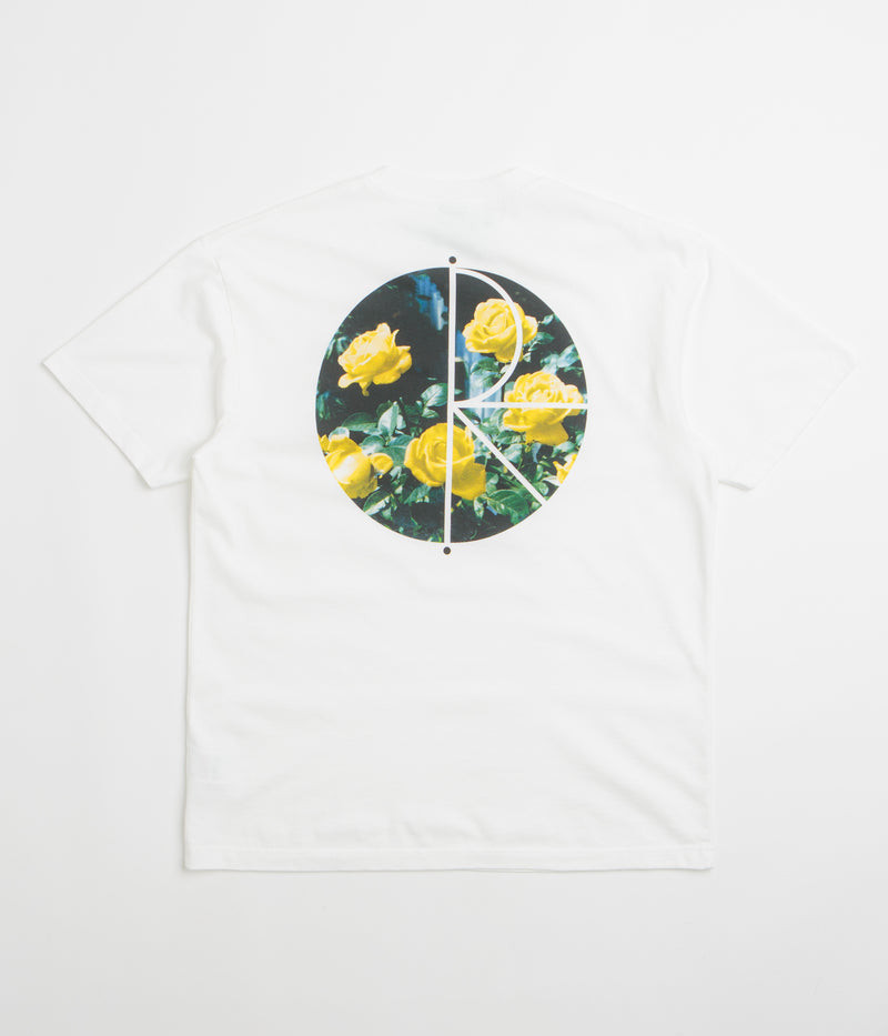 Polar Martas Roses Fill Logo T-Shirt in White