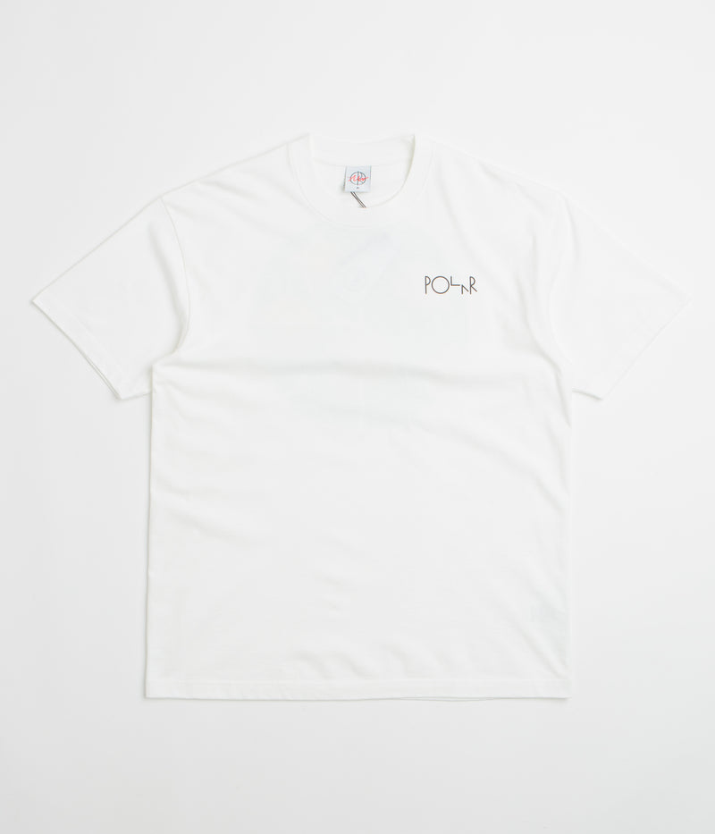 Polar Martas Roses Fill Logo T-Shirt in White