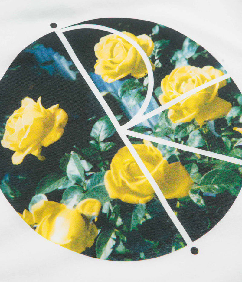 Polar Martas Roses Fill Logo T-Shirt in White